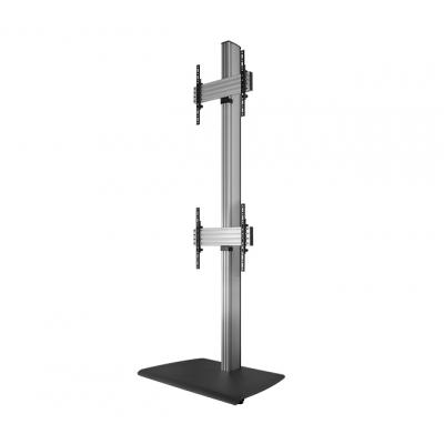 System X Universal Dual Stack Flat Screen Floor Stand - 2.4m